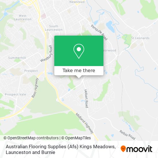 Australian Flooring Supplies (Afs) Kings Meadows map