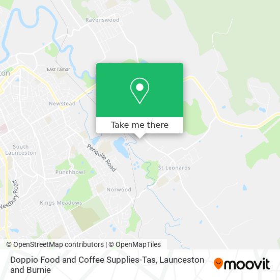 Doppio Food and Coffee Supplies-Tas map