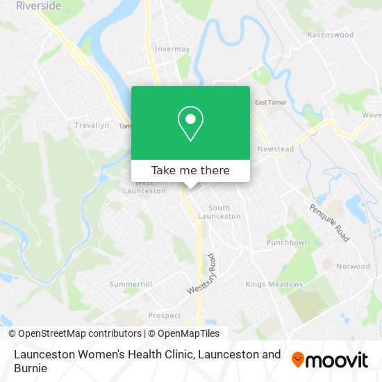 Launceston Women's Health Clinic map