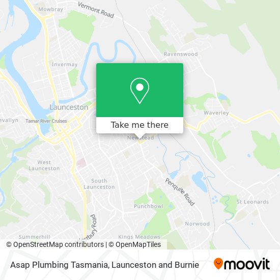 Asap Plumbing Tasmania map