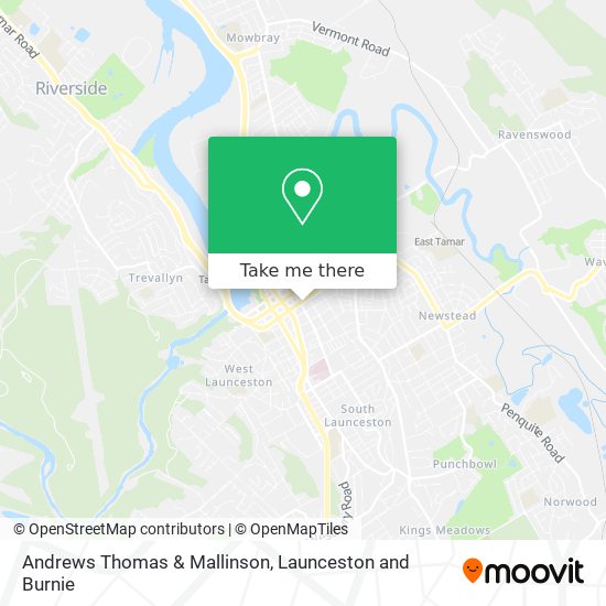 Andrews Thomas & Mallinson map