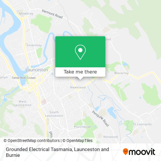 Grounded Electrical Tasmania map