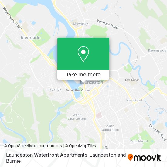 Launceston Waterfront Apartments map