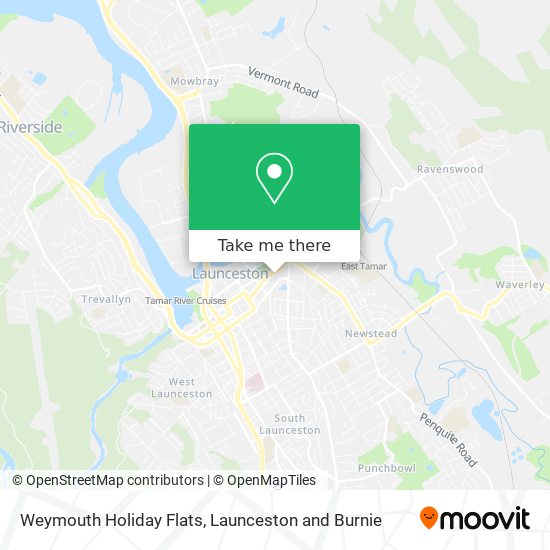 Weymouth Holiday Flats map