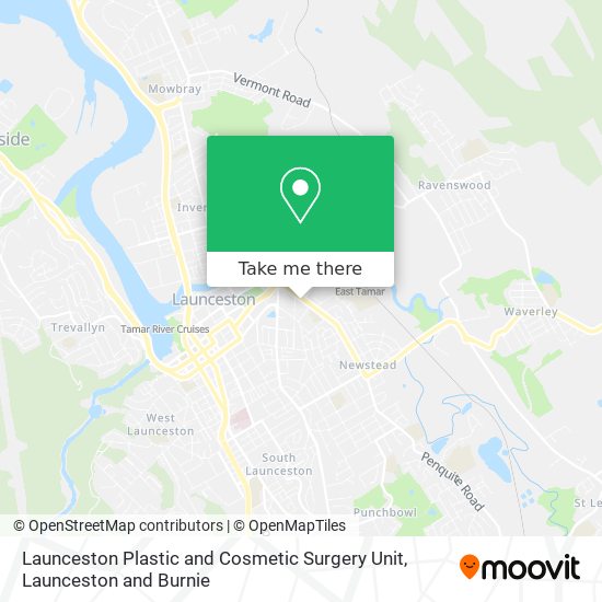 How to get to Launceston Plastic and Cosmetic Surgery Unit in