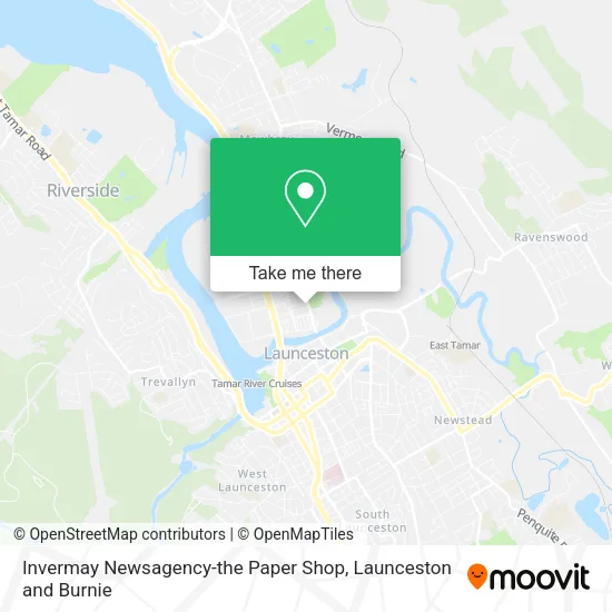 Invermay Newsagency-the Paper Shop map