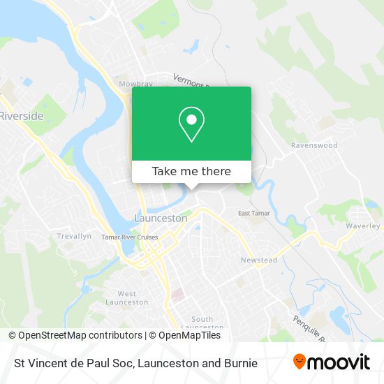 St Vincent de Paul Soc map