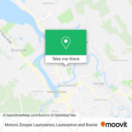 How to get to Motors Zooper Launceston in Launceston Pt B by Bus?