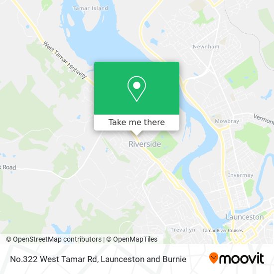 No.322 West Tamar Rd map