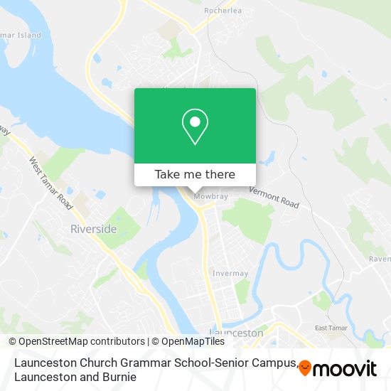 Launceston Church Grammar School-Senior Campus map