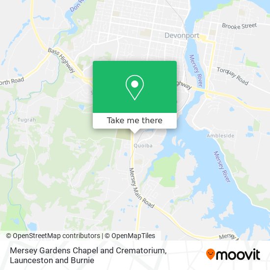 Mapa Mersey Gardens Chapel and Crematorium