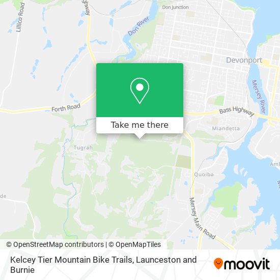 Kelcey Tier Mountain Bike Trails map