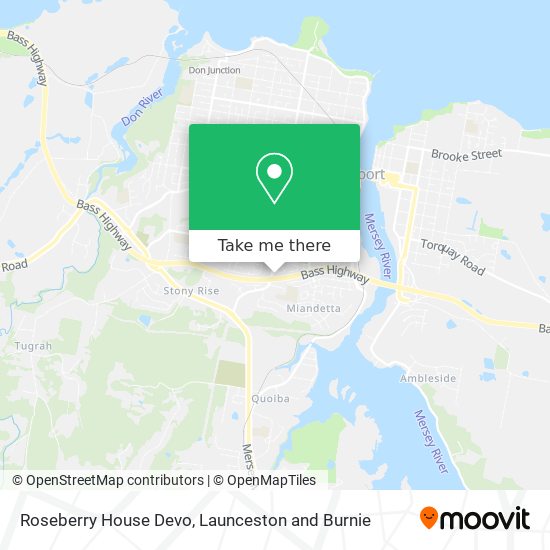 Roseberry House Devo map
