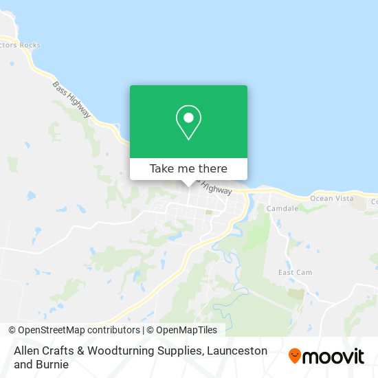 Allen Crafts & Woodturning Supplies map