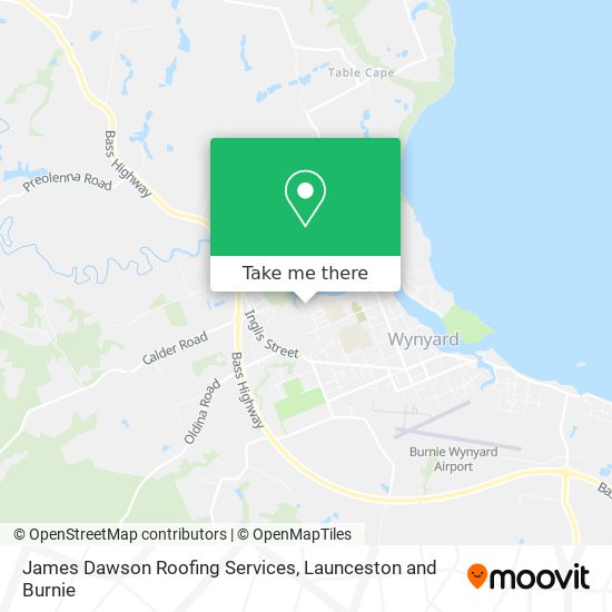 James Dawson Roofing Services map