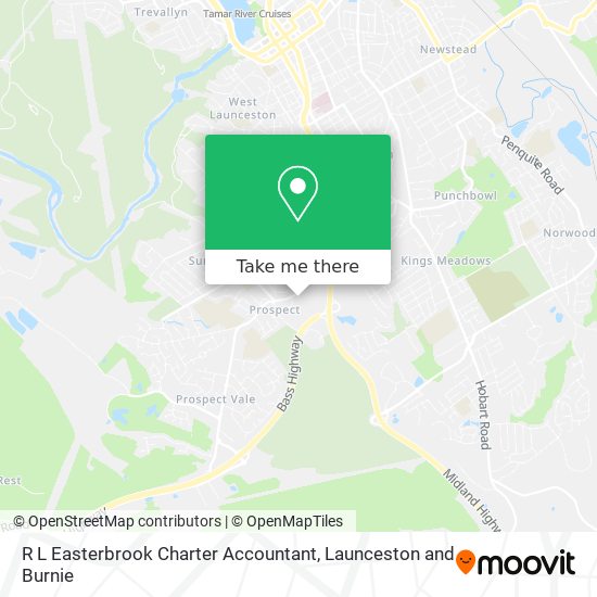 R L Easterbrook Charter Accountant map