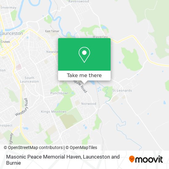 Masonic Peace Memorial Haven map