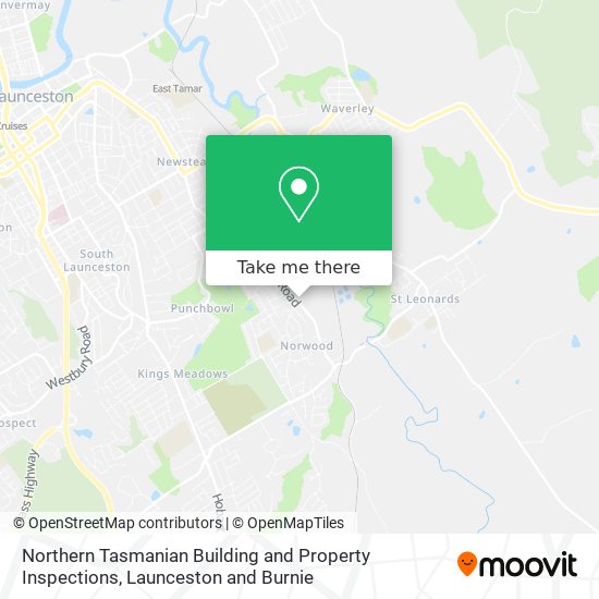 Northern Tasmanian Building and Property Inspections map