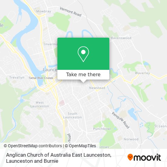Anglican Church of Australia East Launceston map