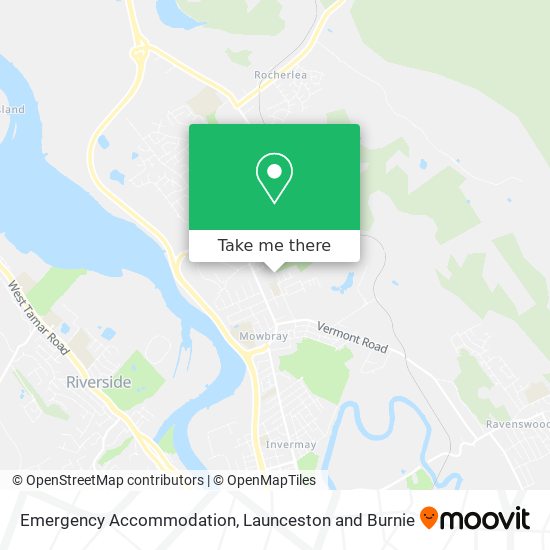 Emergency Accommodation map