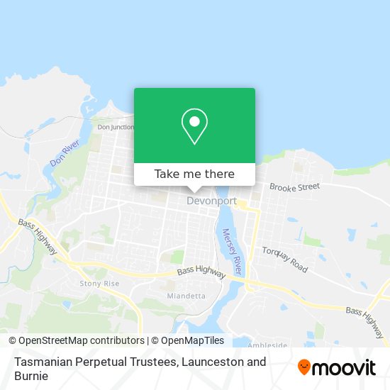 Tasmanian Perpetual Trustees map