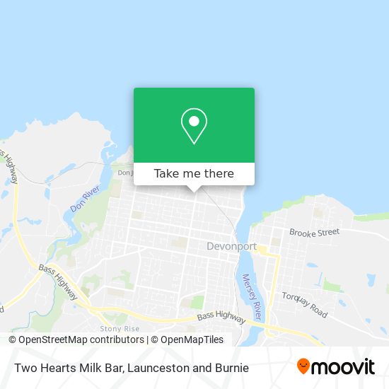 Two Hearts Milk Bar map