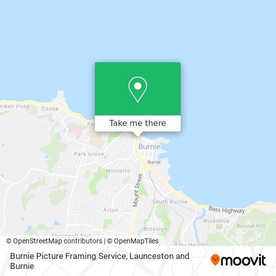 Burnie Picture Framing Service map