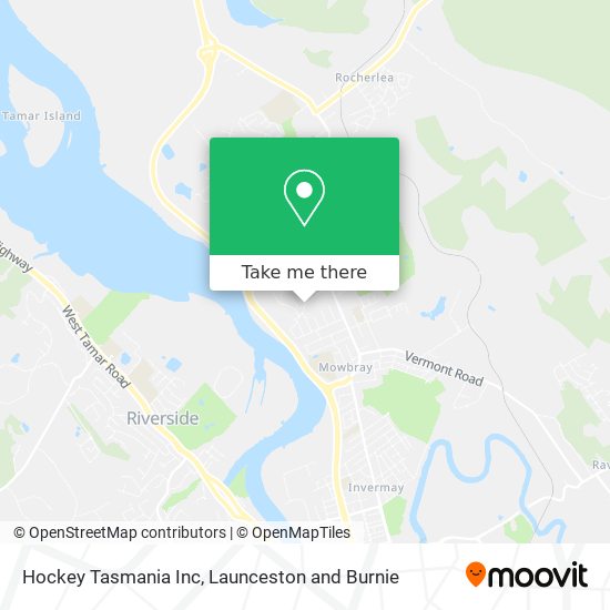 Hockey Tasmania Inc map