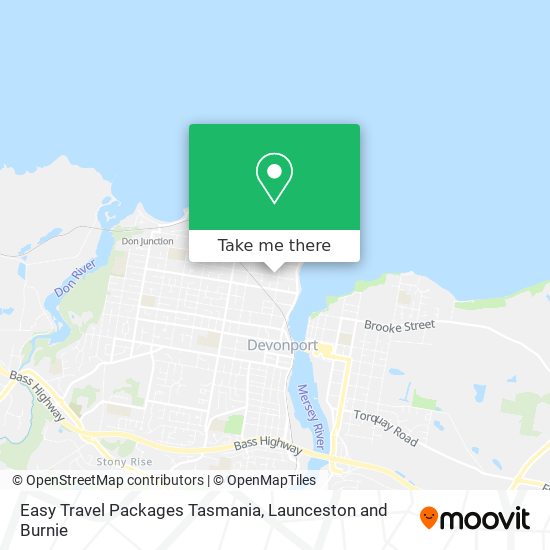 Easy Travel Packages Tasmania map