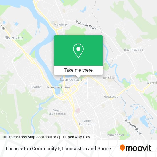 Launceston Community F map