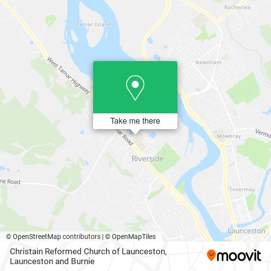 Mapa Christain Reformed Church of Launceston