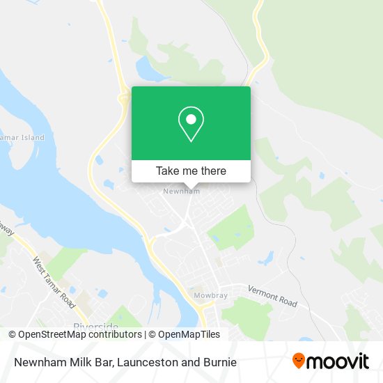 Newnham Milk Bar map