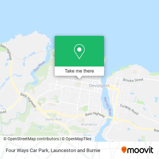 Four Ways Car Park map