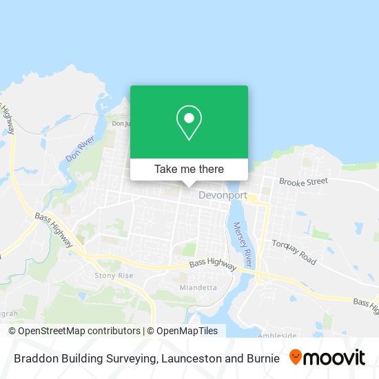 Mapa Braddon Building Surveying