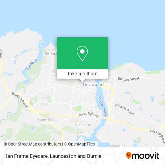 Ian Frame Eyecare map