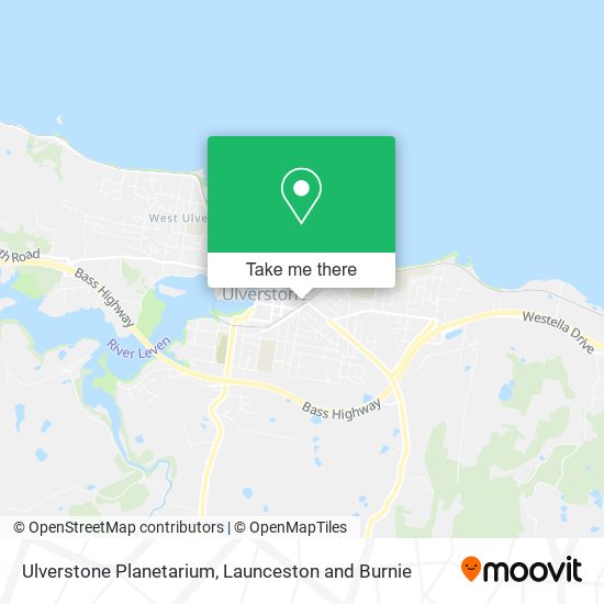 Ulverstone Planetarium map