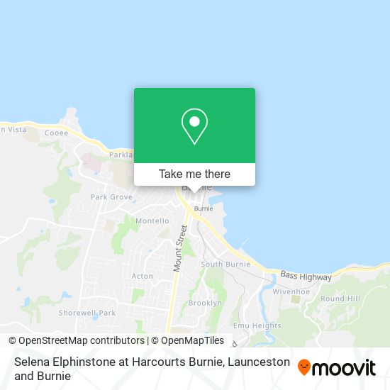 Selena Elphinstone at Harcourts Burnie map
