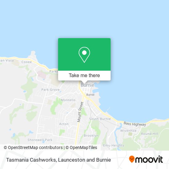 Tasmania Cashworks map