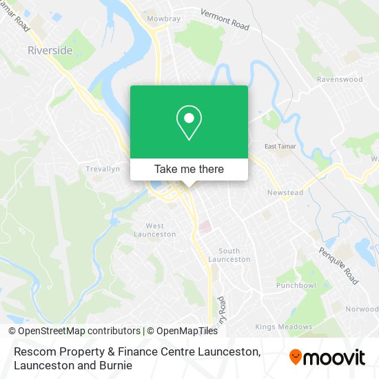 Rescom Property & Finance Centre Launceston map