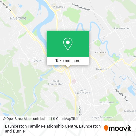 Launceston Family Relationship Centre map