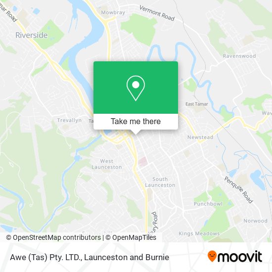 Awe (Tas) Pty. LTD. map