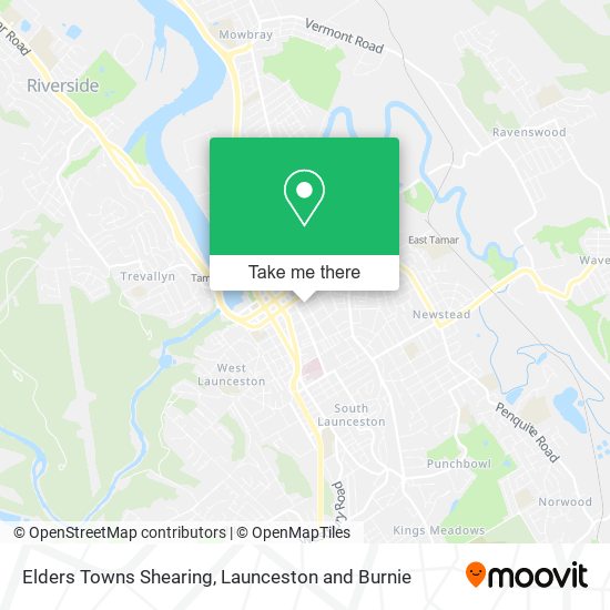 Elders Towns Shearing map