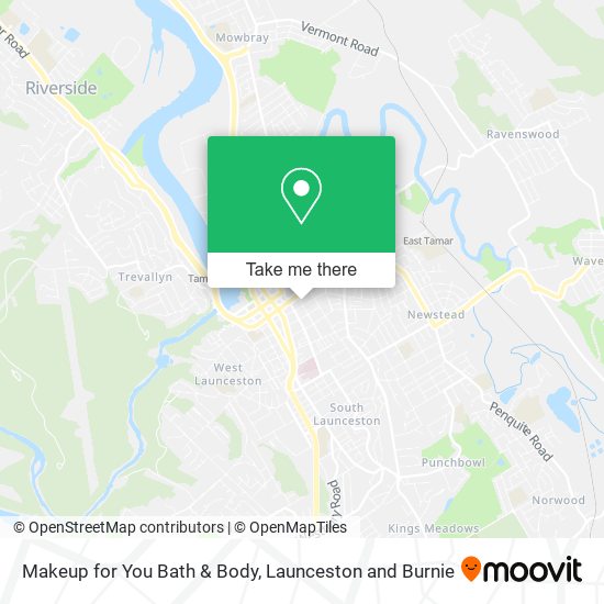 Makeup for You Bath & Body map
