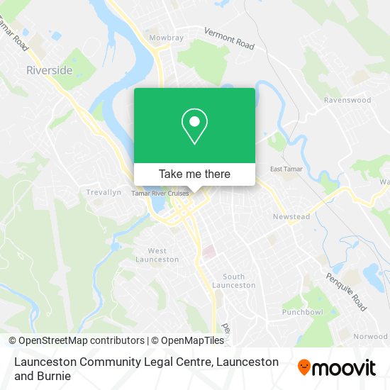 Launceston Community Legal Centre map