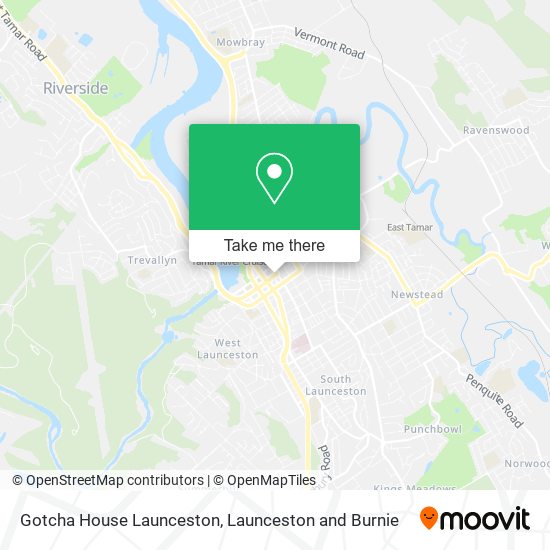 Gotcha House Launceston map