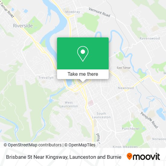 Brisbane St Near Kingsway map