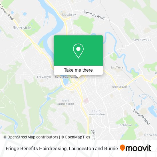 Fringe Benefits Hairdressing map