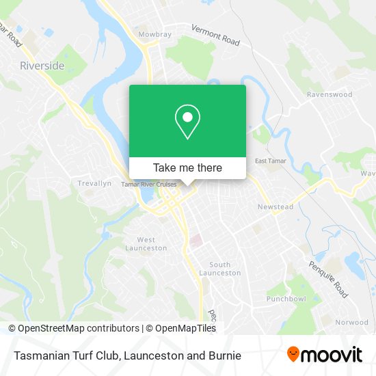 Tasmanian Turf Club map