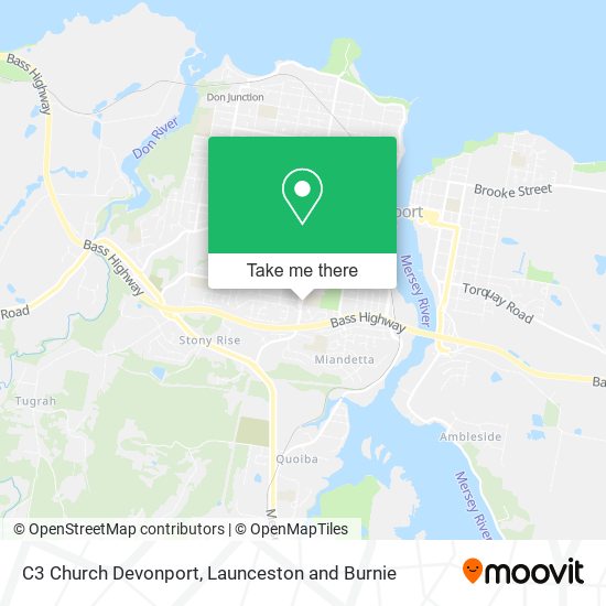 Mapa C3 Church Devonport