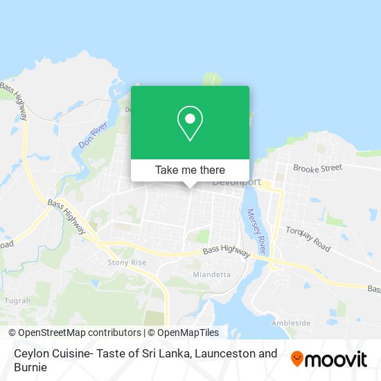 Ceylon Cuisine- Taste of Sri Lanka map